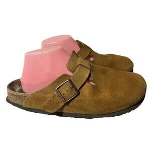 Birkenstock Brown Suede Boston